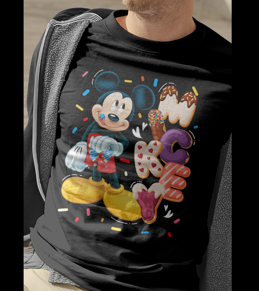 Mickey Mouse Donut Sprinkles T-Shirt