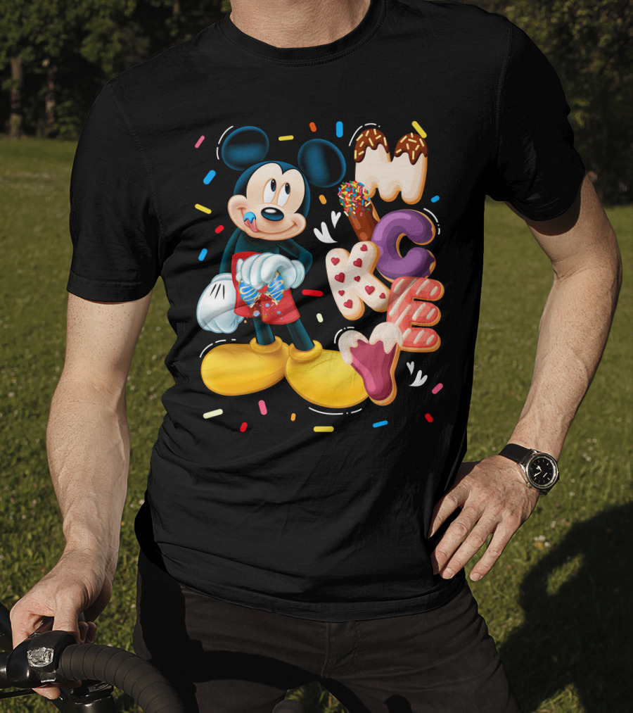 Mickey Mouse Donut Sprinkles T-Shirt