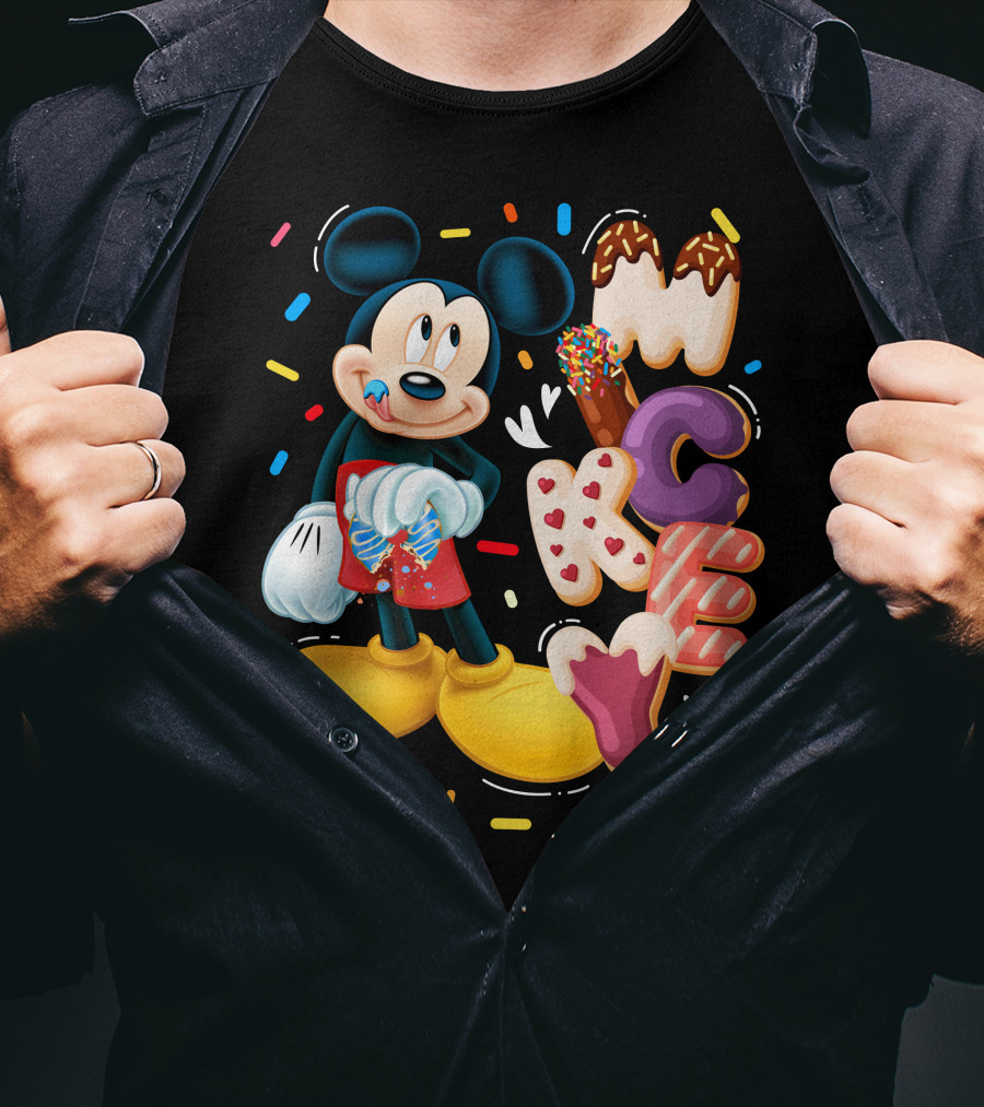 Mickey Mouse Donut Sprinkles T-Shirt