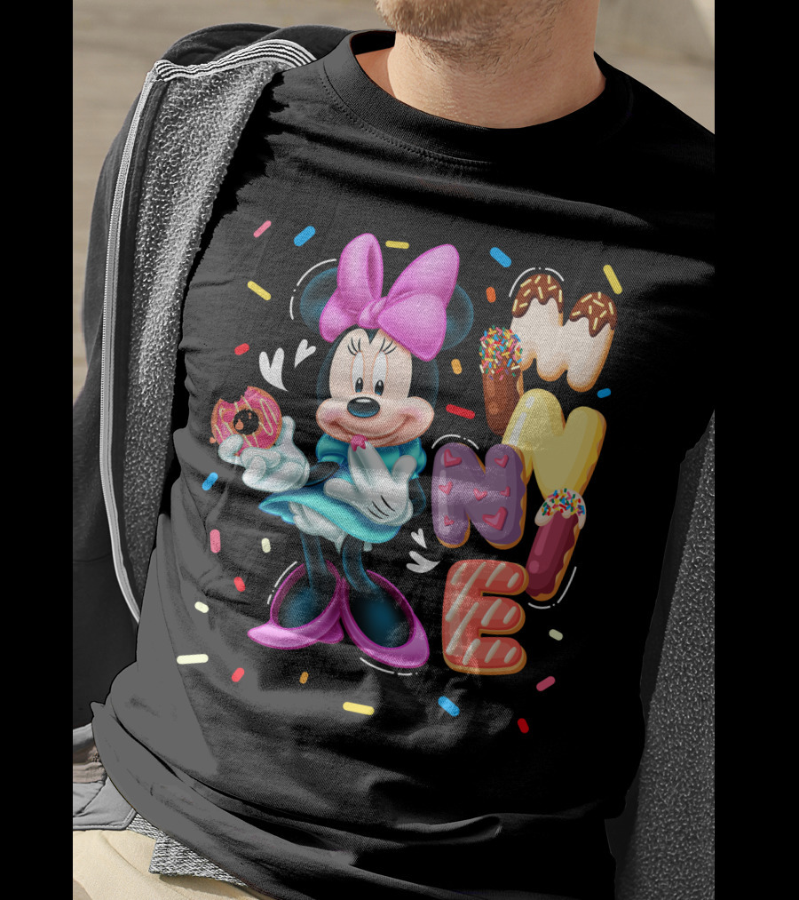 Minnie Donut And Sprinkles Theme T-Shirt