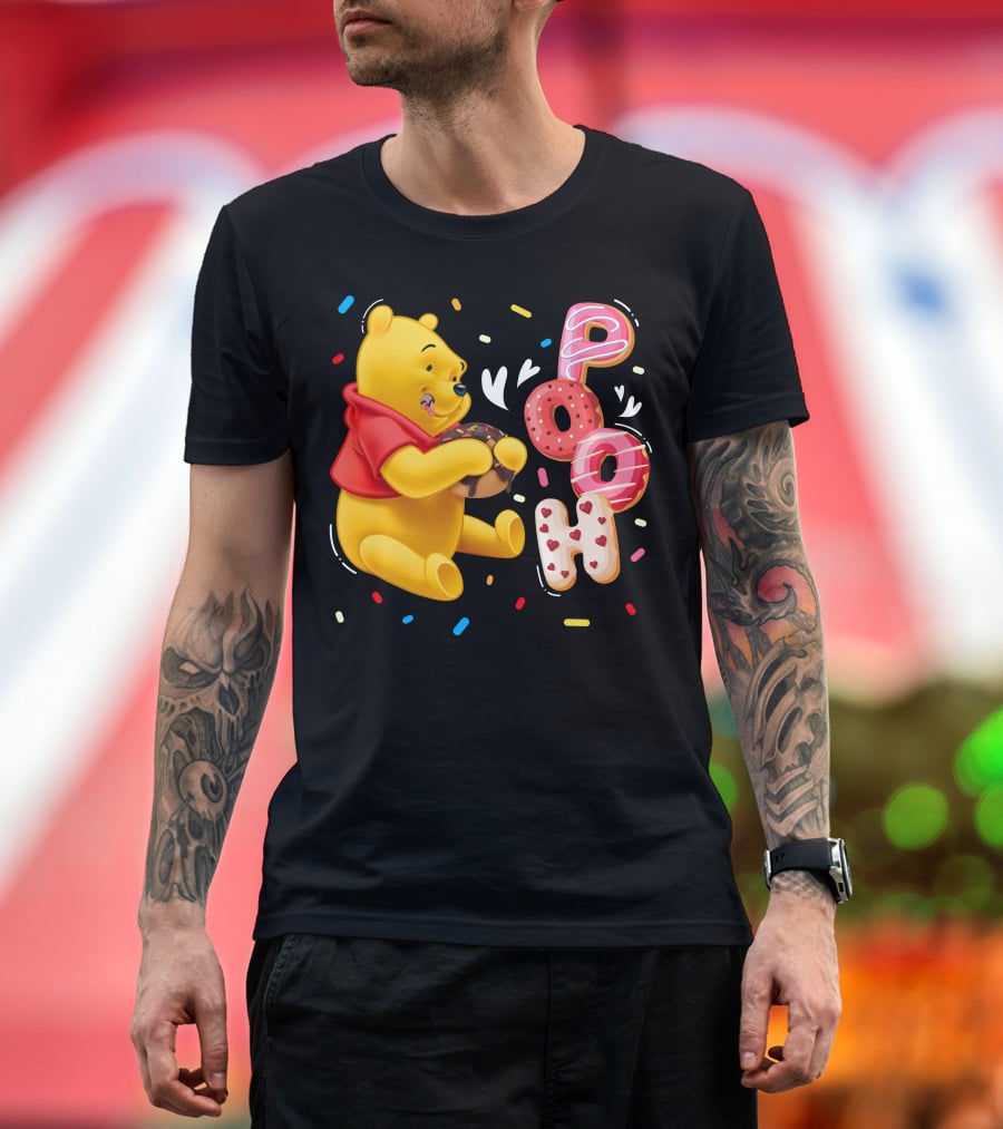 Pooh Donut Delight With Sprinkles T-Shirt