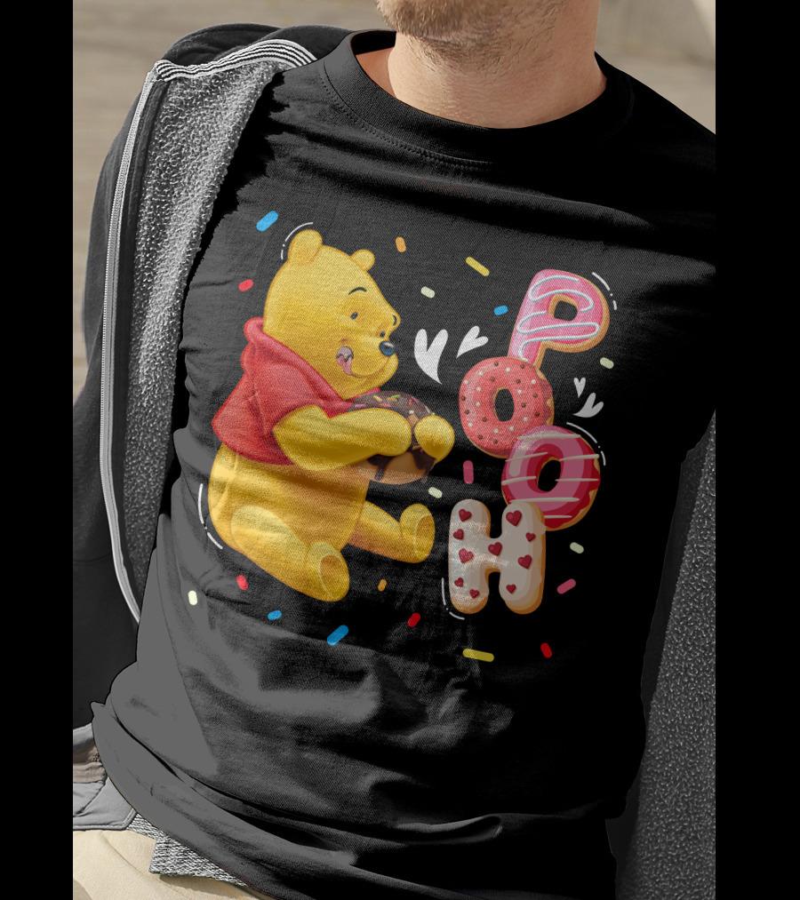 Pooh Donut Delight With Sprinkles T-Shirt