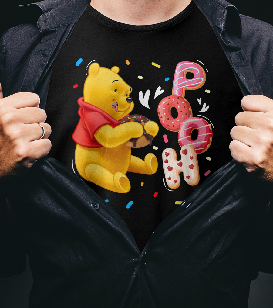 Pooh Donut Delight With Sprinkles T-Shirt
