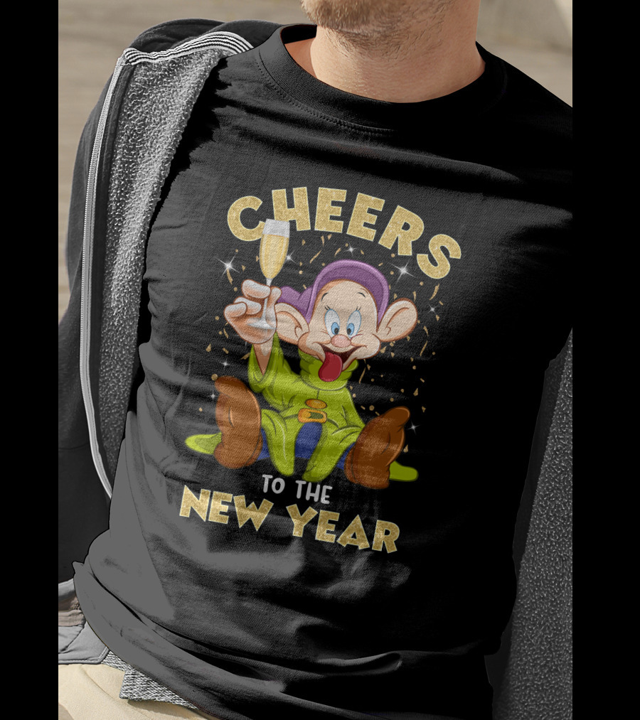 Cheers To The New Year Dp Champagne T-Shirt
