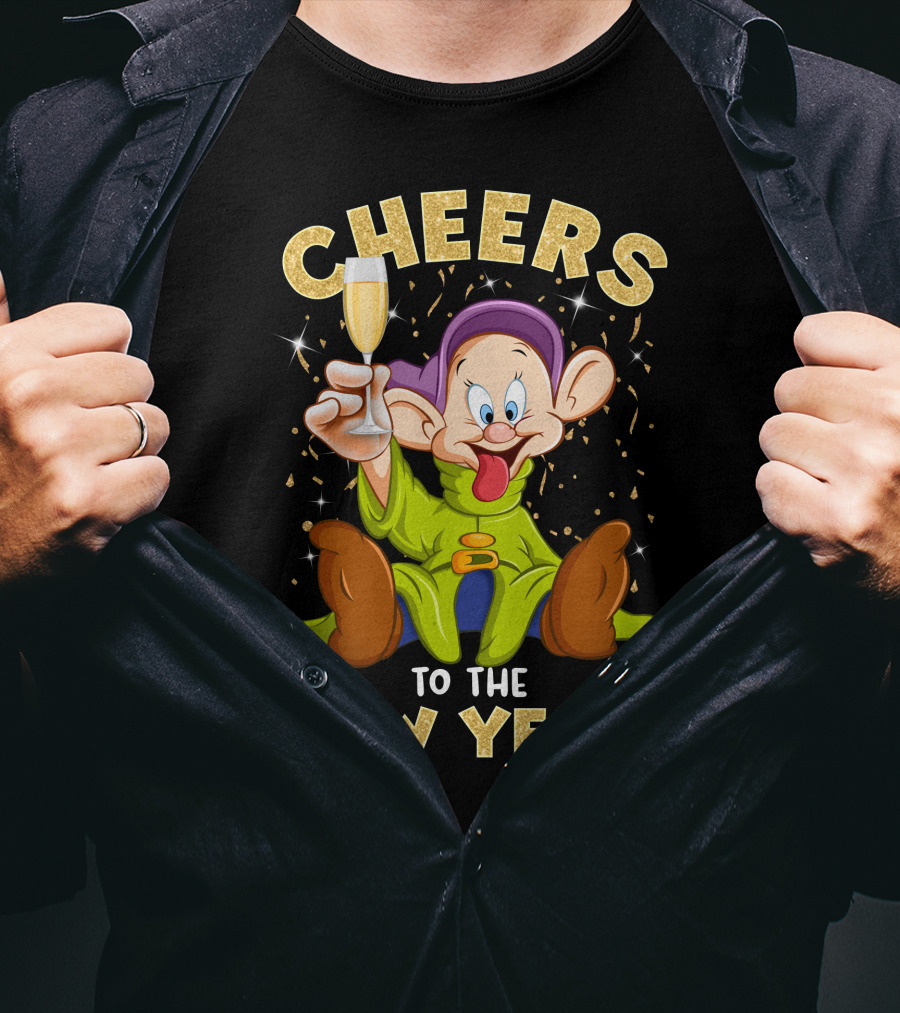 Cheers To The New Year Dp Champagne T-Shirt