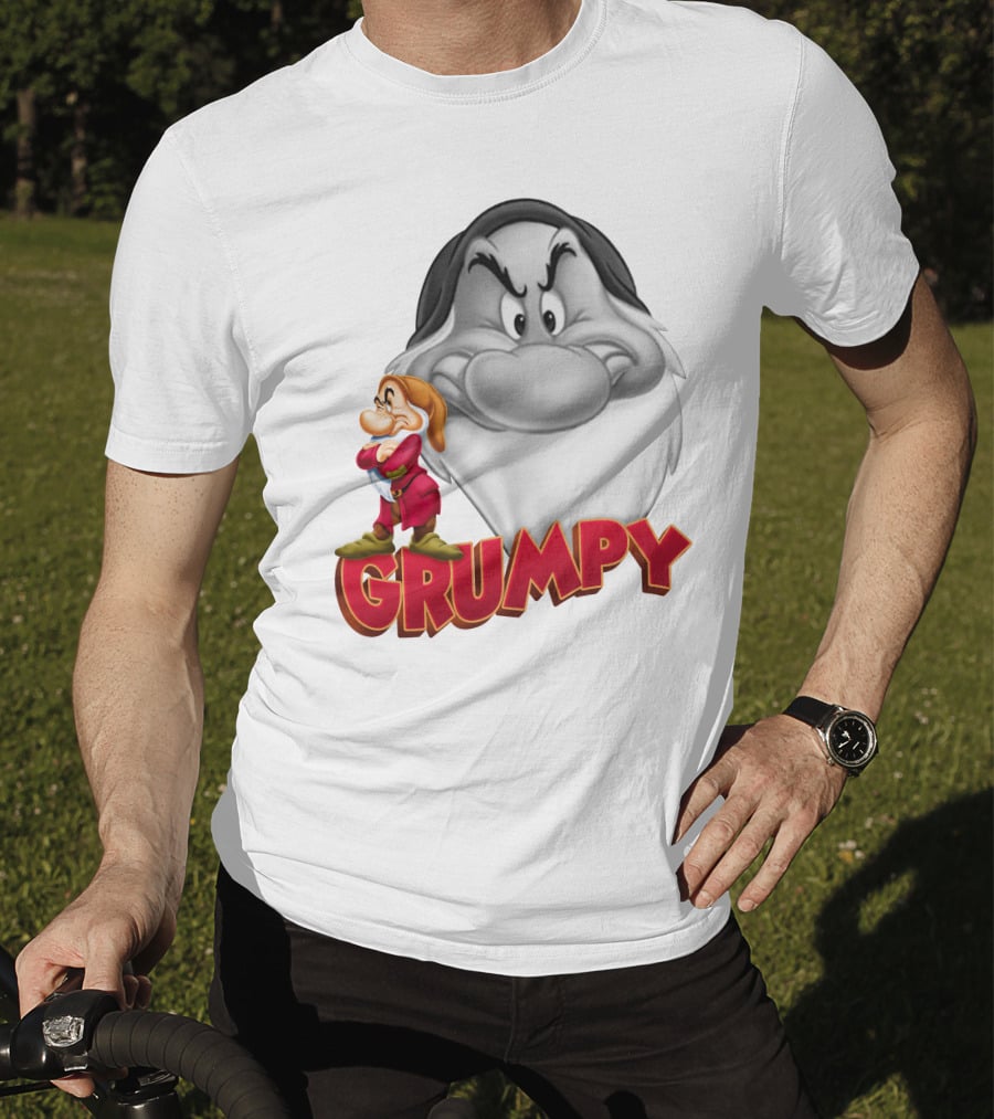 Grumpy Snow White Dwarf Character T-Shirt