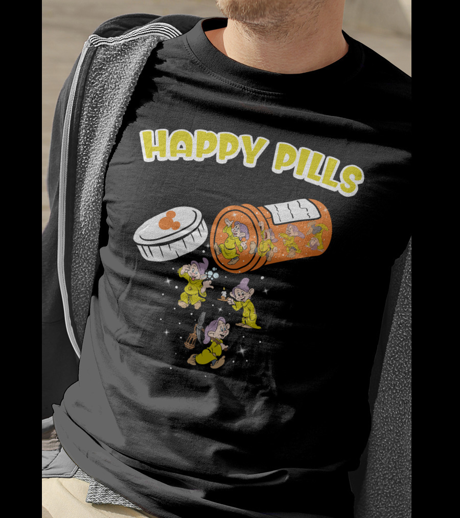 HAPPY PILLS Dopey Dwarf Animation T-Shirt