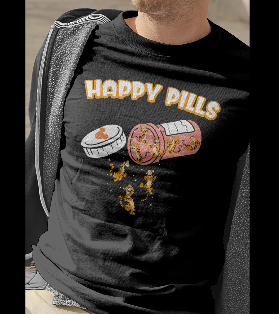 HAPPY PILLS TIGGER Capsule Spill T-Shirt