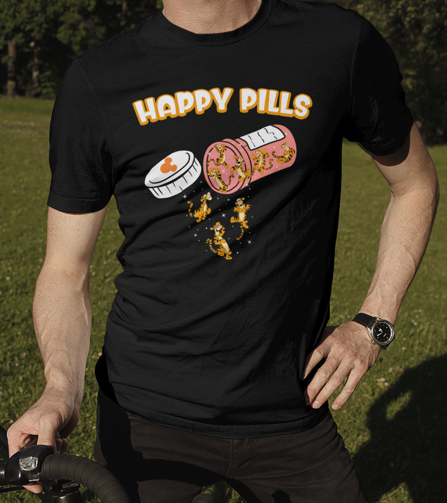 HAPPY PILLS TIGGER Capsule Spill T-Shirt