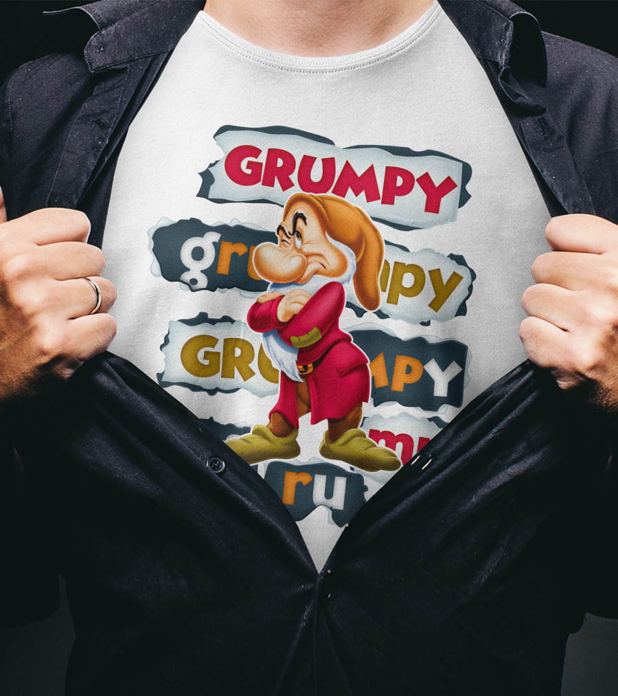 Grumpy Snow White Seven Dwarfs Character Alignment T-Shirt