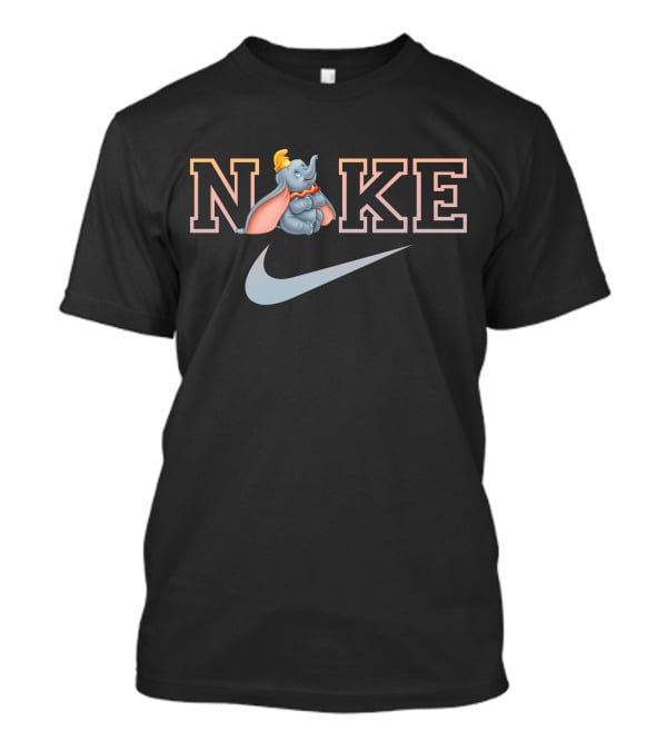 Dumbo Nike Logo With Flying Elephant And Swoosh T-Shirt