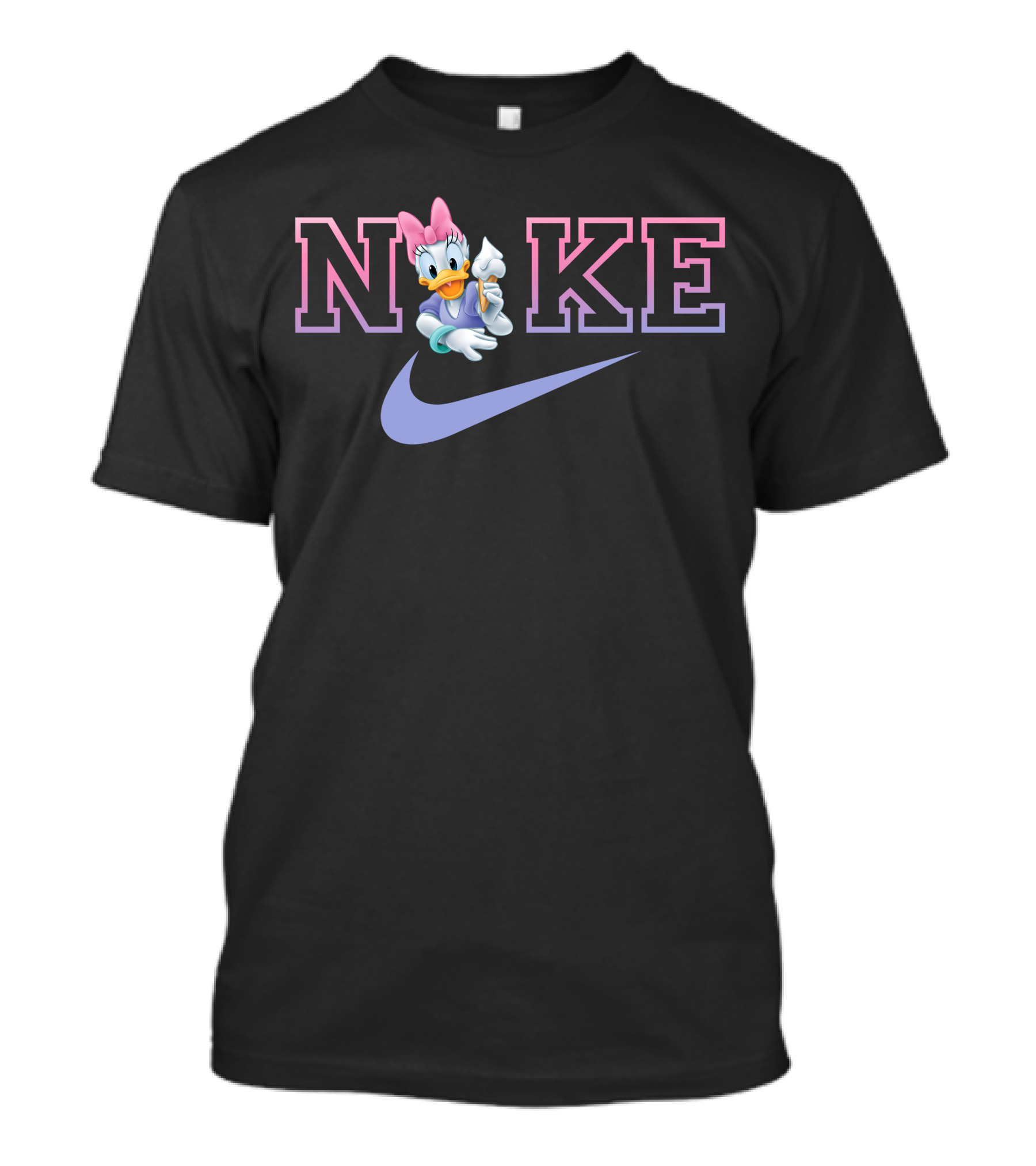 Daisy Duck Nike Logo With Lavender Swoosh T-Shirt
