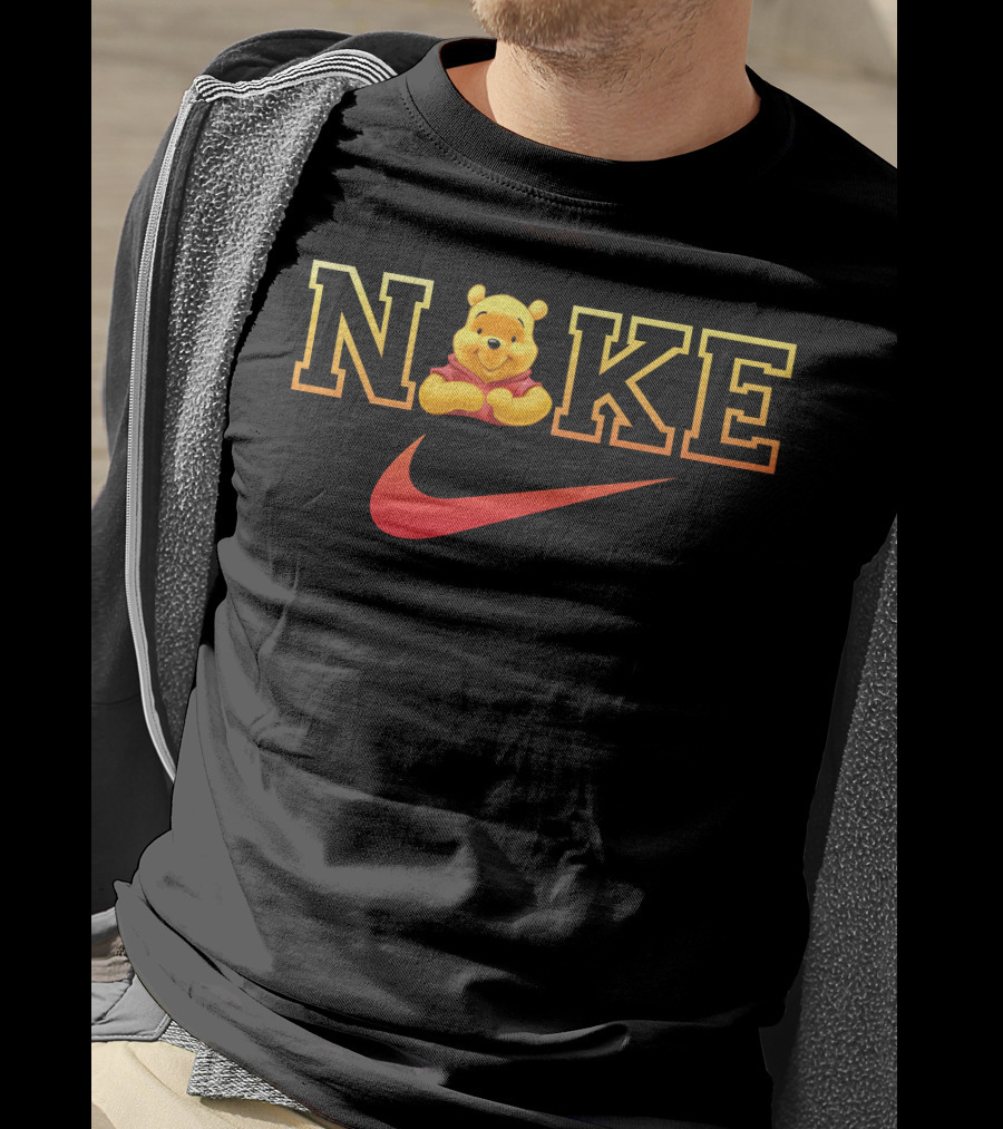 Nike Pooh Bear Red Swoosh T-Shirt