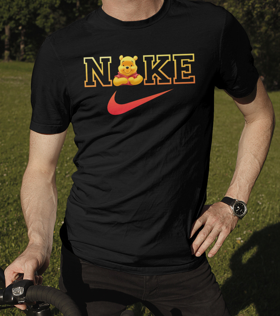 Nike Pooh Bear Red Swoosh T-Shirt