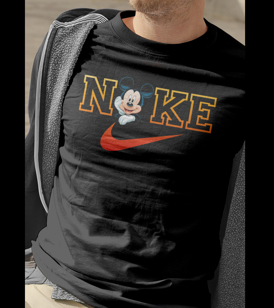 Mickey Mouse Nike Swoosh Theme T-Shirt