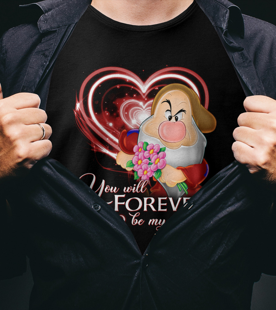 Grumpy You Will Forever Be My Always Heart And Flowers T-Shirt