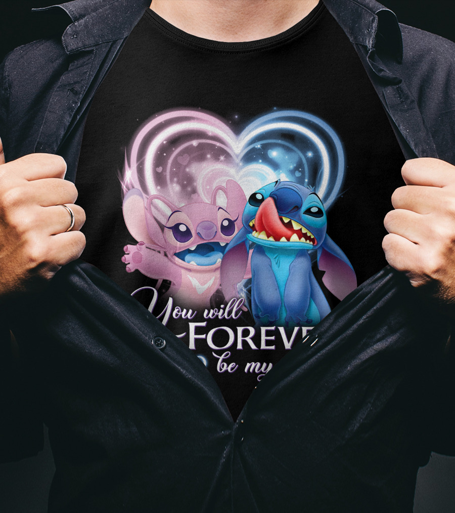 Stitch & Angel You Will Forever Be My Always T-Shirt