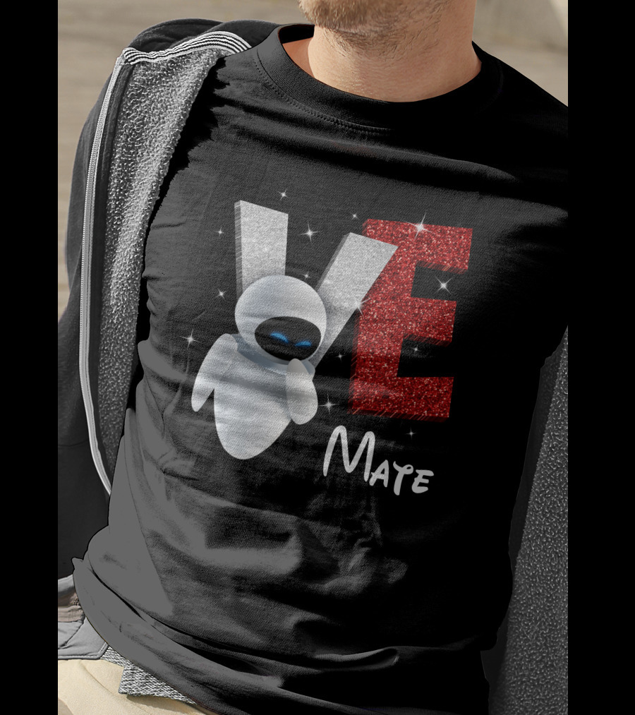 Eve Mate Wall-E Sparkling Letters With Effect T-Shirt