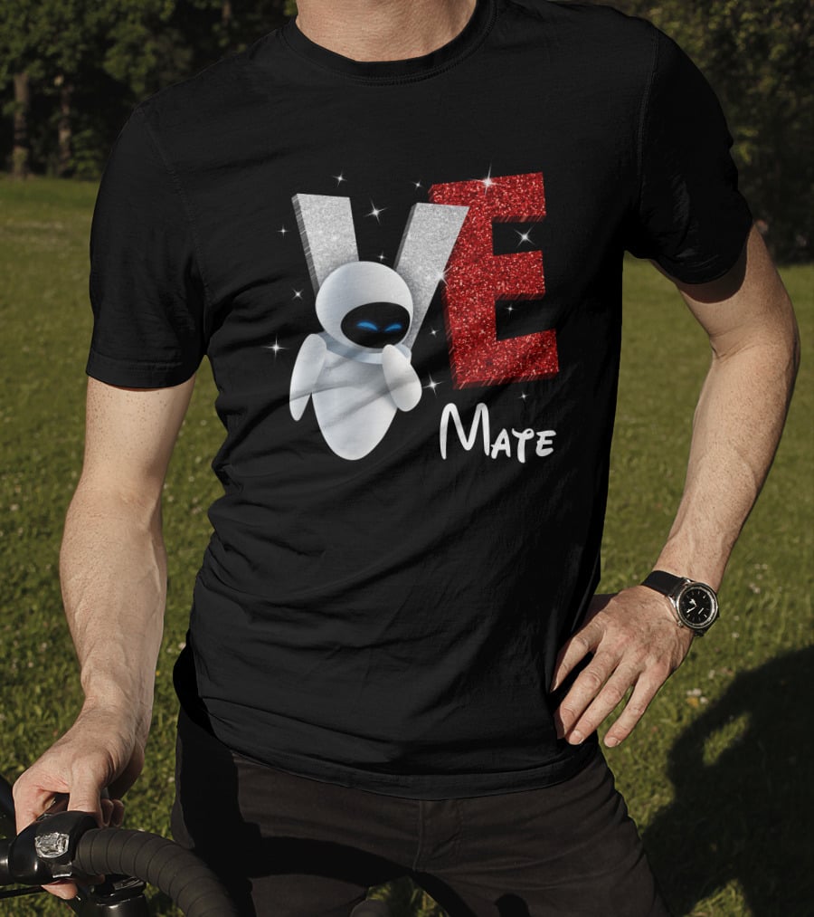 Eve Mate Wall-E Sparkling Letters With Effect T-Shirt