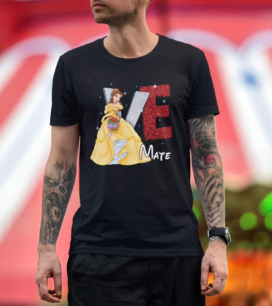 Belle Love Mate Sparkling Princess Theme T-Shirt