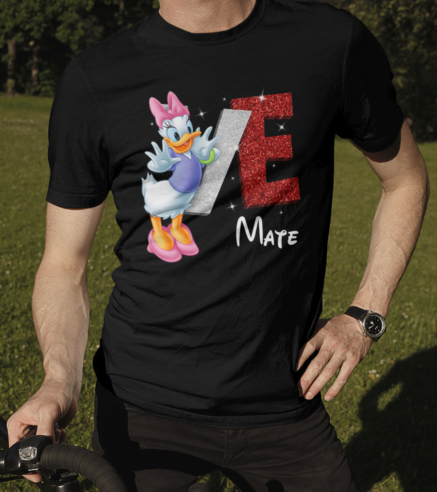 Daisy Duck Love Mate Sparkling Style T-Shirt