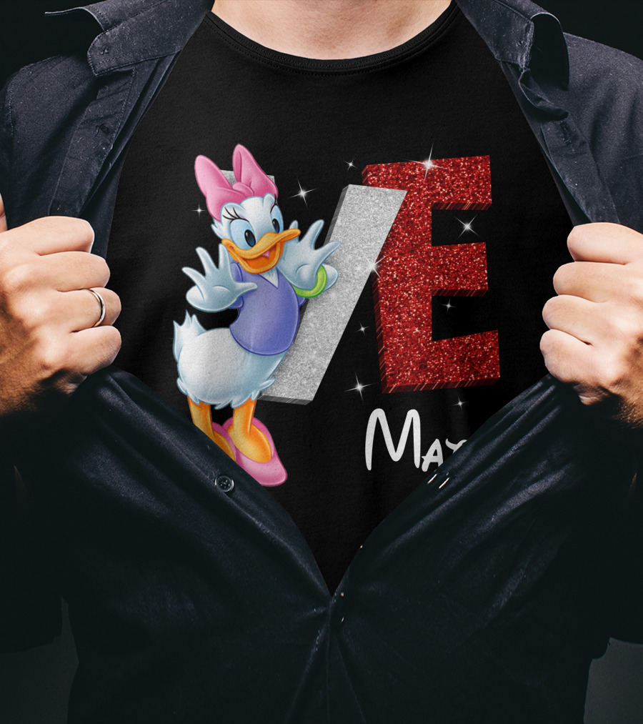 Daisy Duck Love Mate Sparkling Style T-Shirt