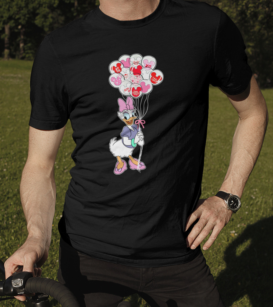 Daisy Duck Balloons Xo Love Minnie Mouse Icons T-Shirt