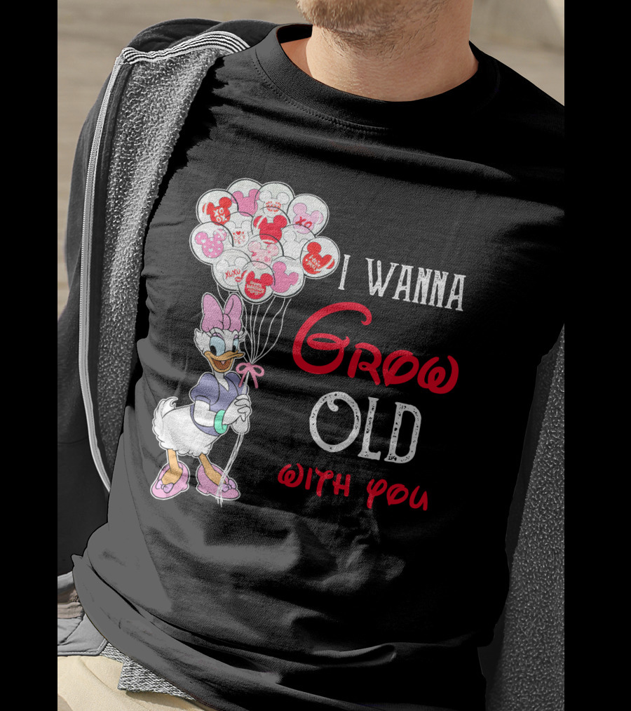 I Wanna Grow Old With You Daisy Balloons T-Shirt