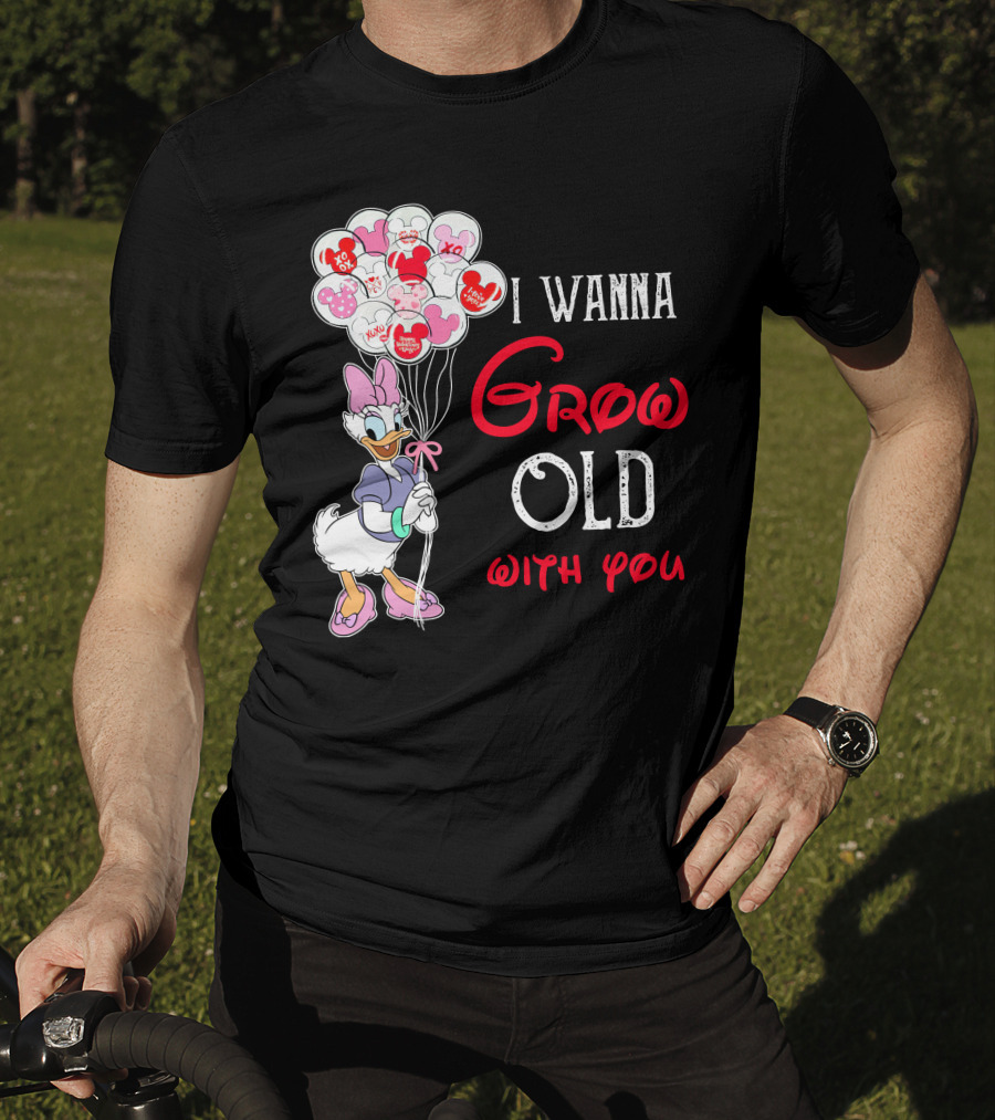 I Wanna Grow Old With You Daisy Balloons T-Shirt