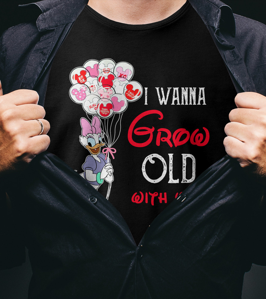 I Wanna Grow Old With You Daisy Balloons T-Shirt