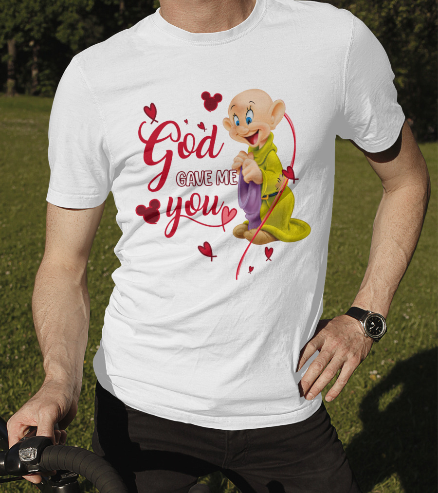 God Gave Me You Dopey Hearts Mickey Heads T-Shirt