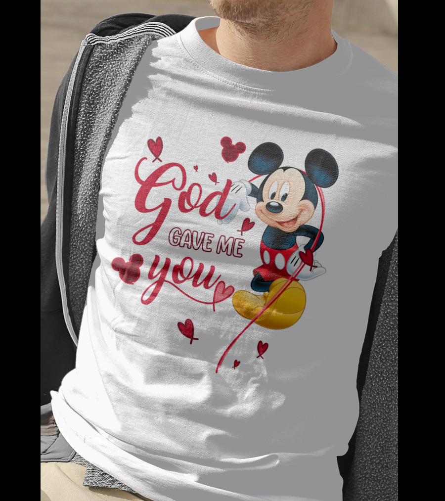 God Gave Me You Mickey Mouse Hearts T-Shirt