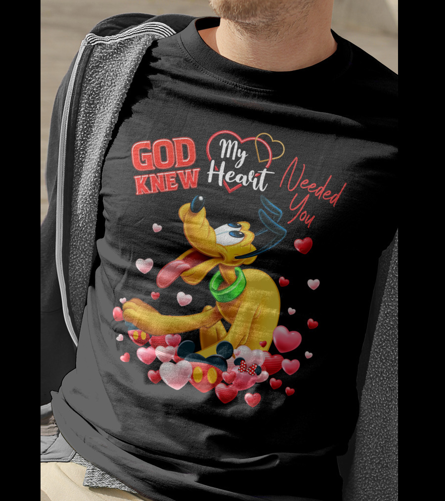 God Knew My Heart Needed You Pluto Hearts T-Shirt