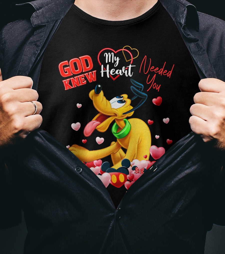 God Knew My Heart Needed You Pluto Hearts T-Shirt