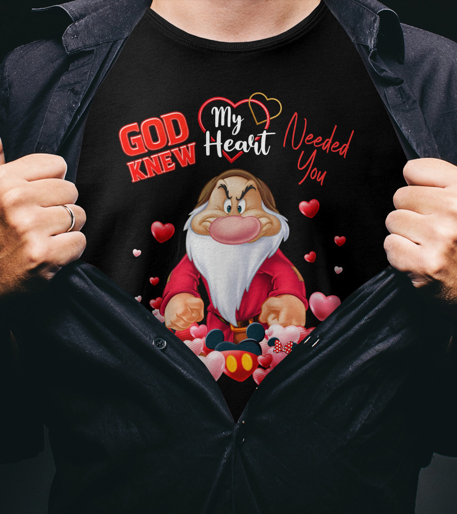 God Knew My Heart Needed You Grumpy Hearts Disney T-Shirt