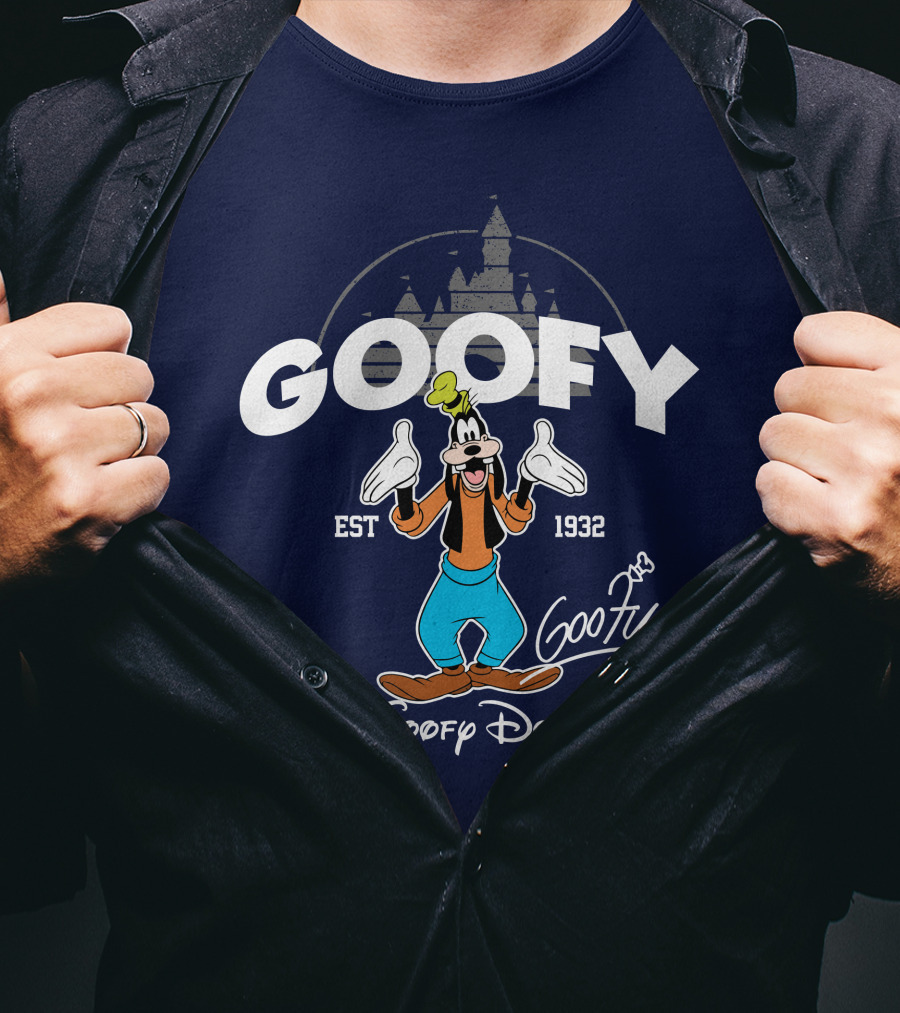 Goofy Est 1932 Goofy Dog Castle T-Shirt