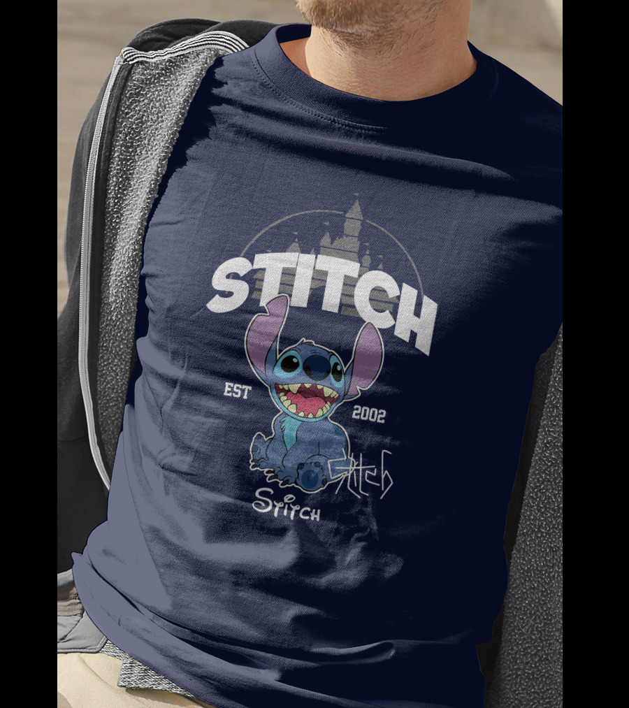 Stitch Est 2002 Disney Castle T-Shirt
