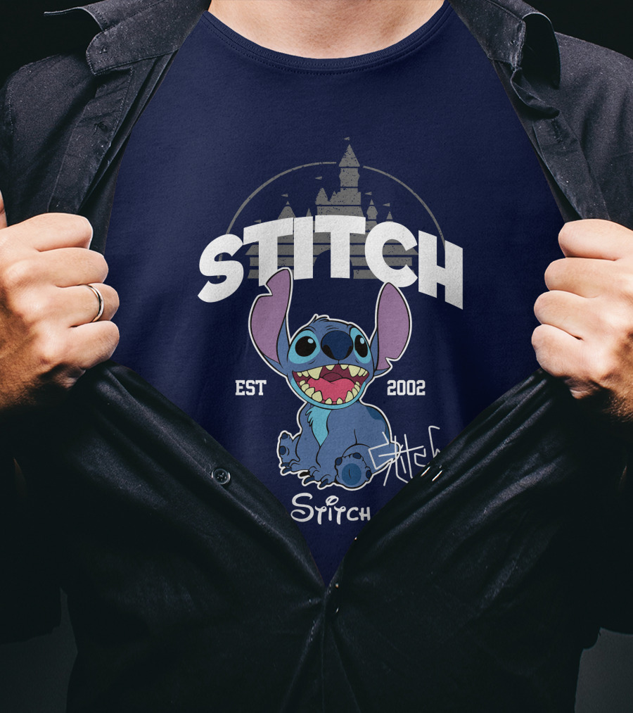 Stitch Est 2002 Disney Castle T-Shirt