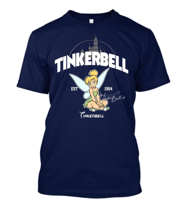 Tinkerbell Est 1904 Castle Background Disney Classic T-Shirt