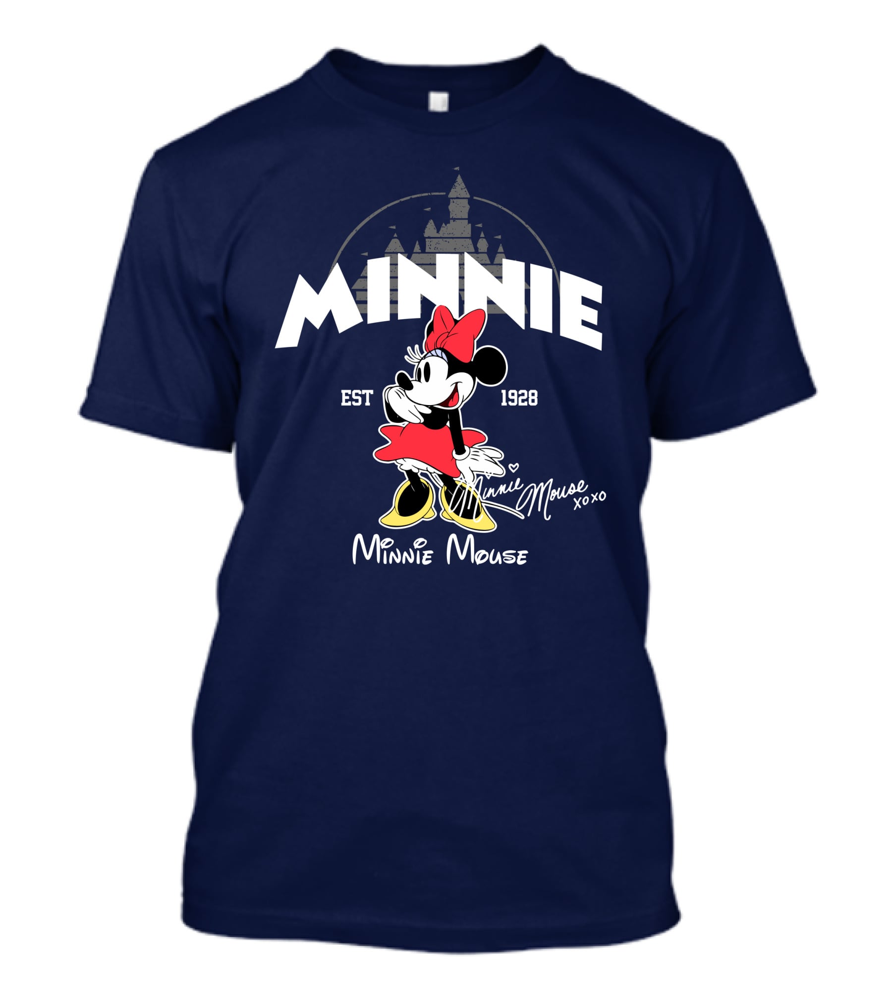 Minnie Mouse Est 1928 Mickey Disney Castle T-Shirt