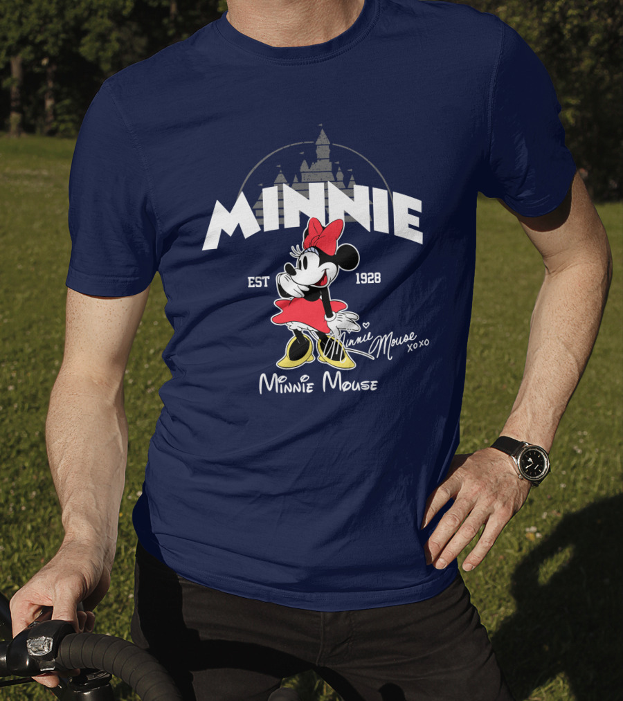 Minnie Mouse Est 1928 Mickey Disney Castle T-Shirt