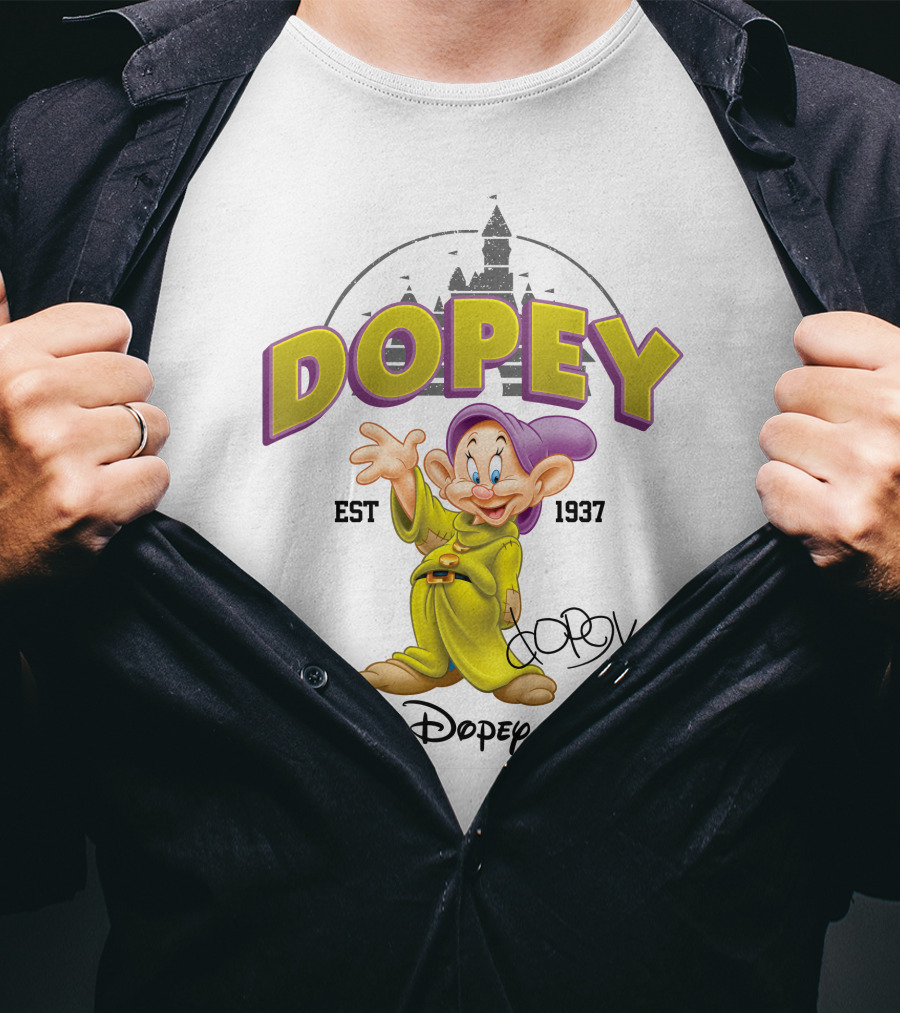 Dopey Est 1937 Disney Character T-Shirt