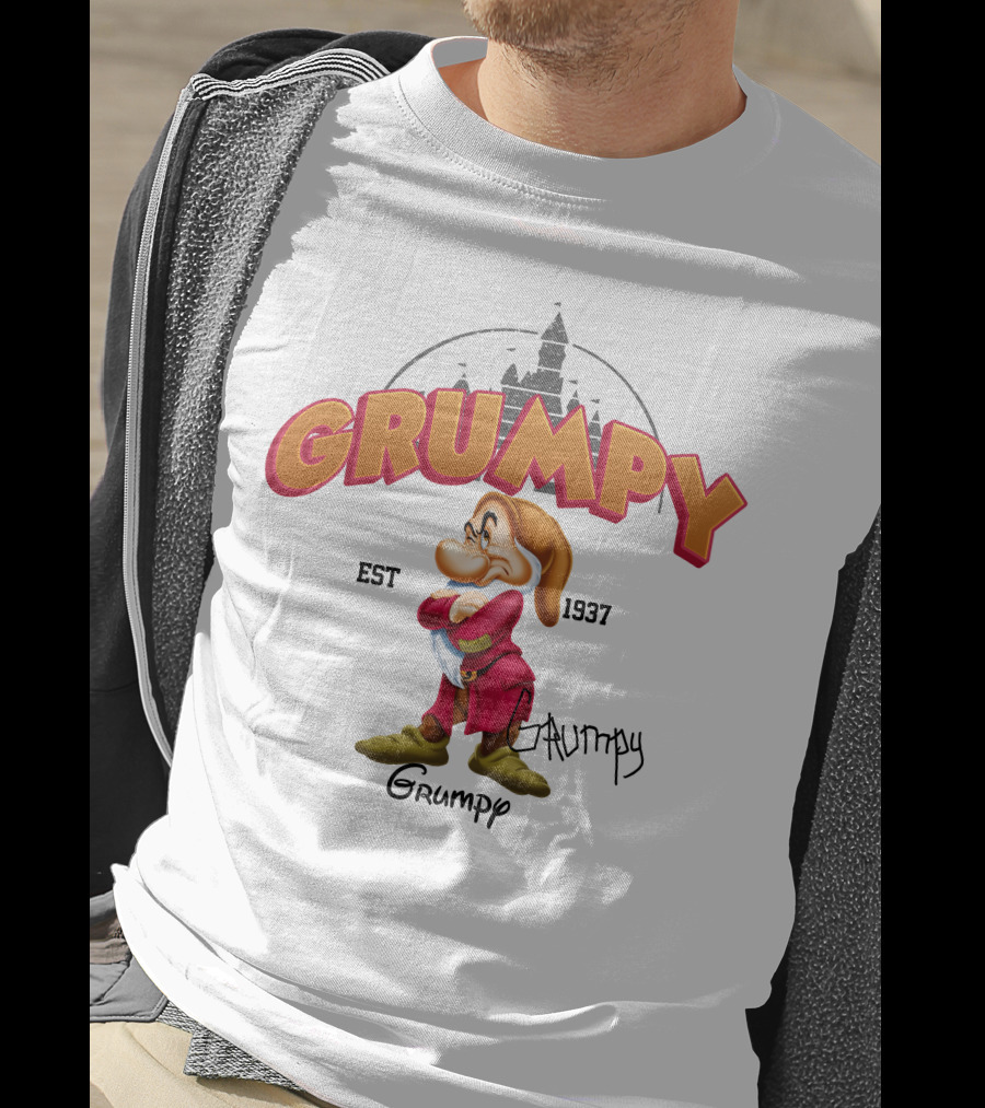 Grumpy Est 1937 Seven Dwarfs Character Disney T-Shirt