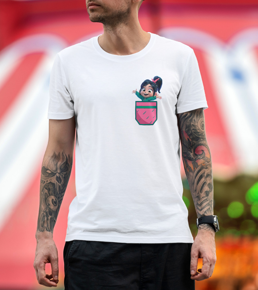 Vanellope Von Schweetz Pocket Character T-Shirt