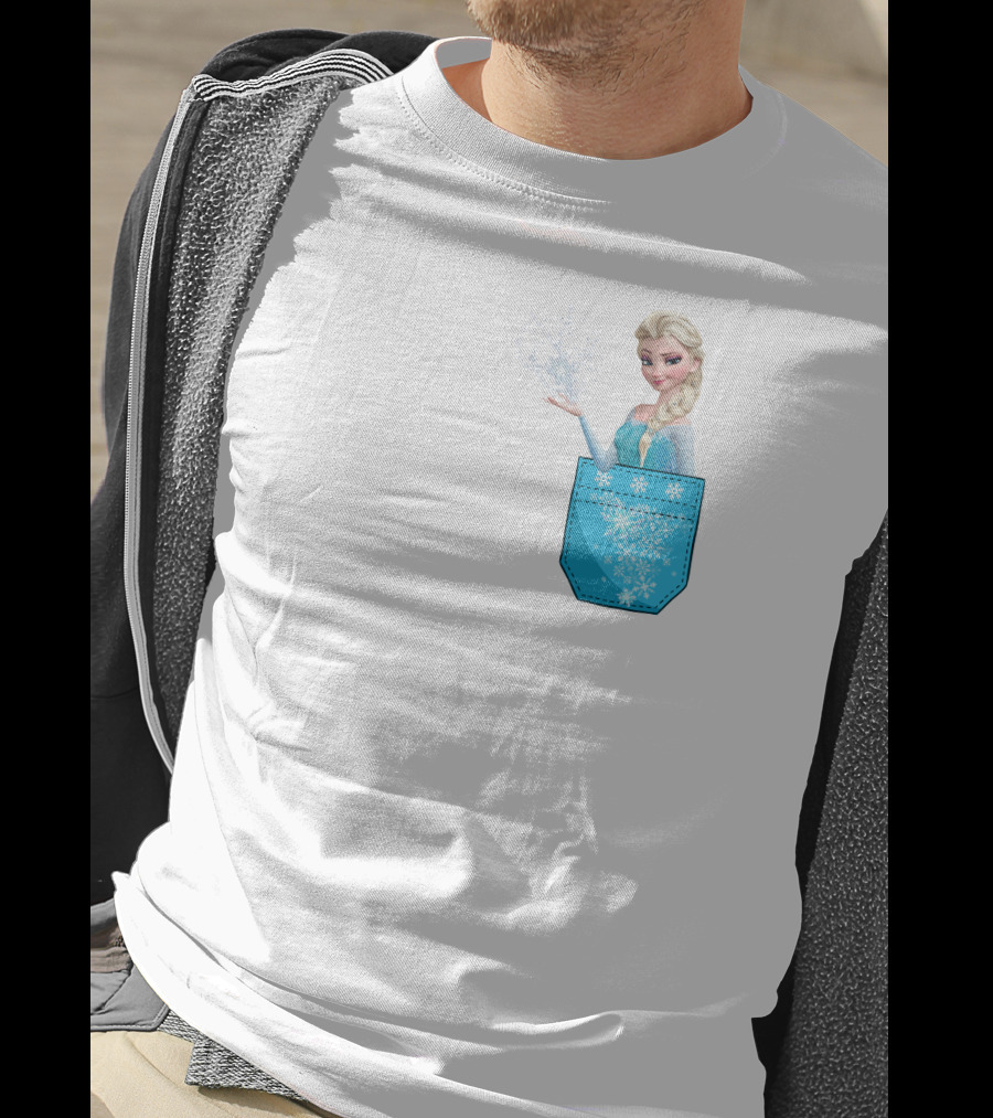 Elsa Pocket Magic Snowflakes Frozen Disney T-Shirt