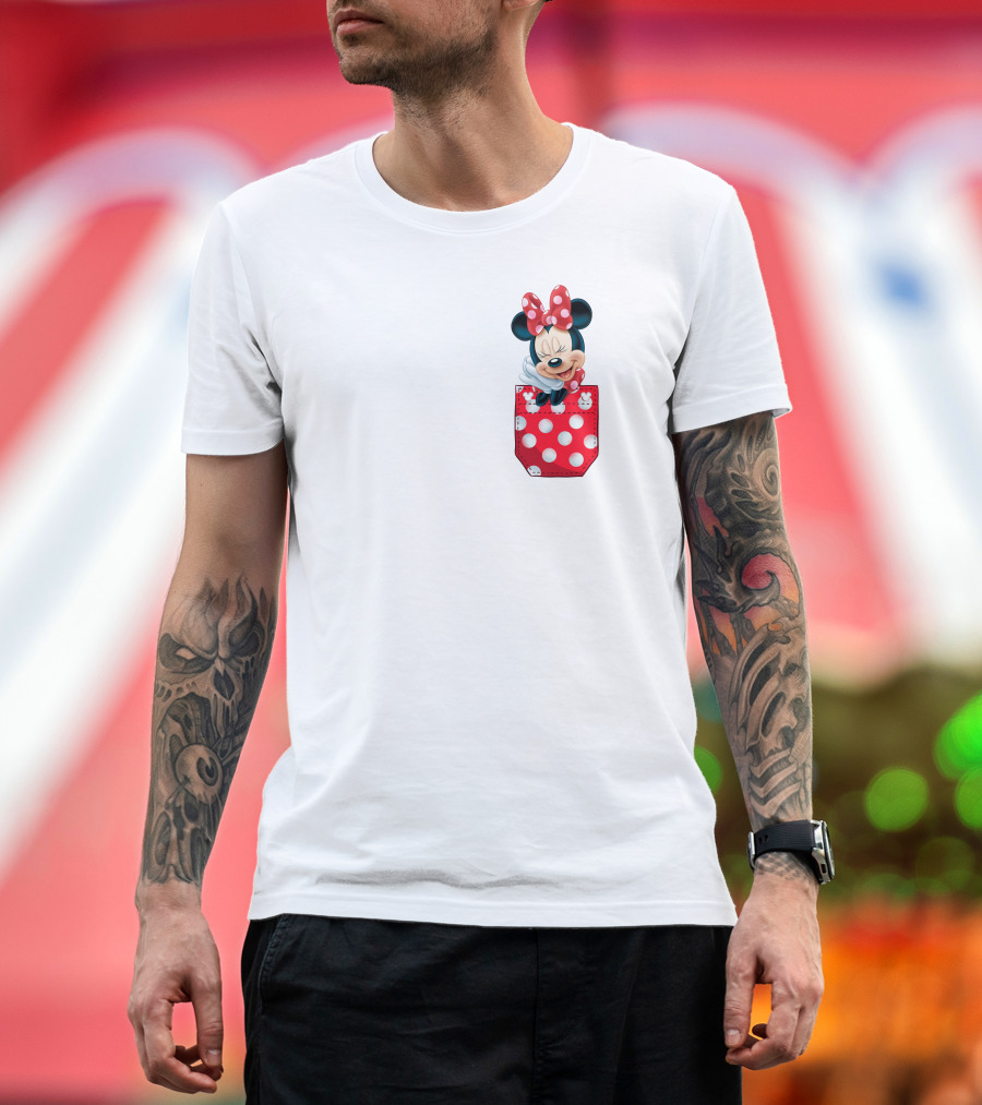 Minnie Mouse Polka Dot Pocket Fun T-Shirt