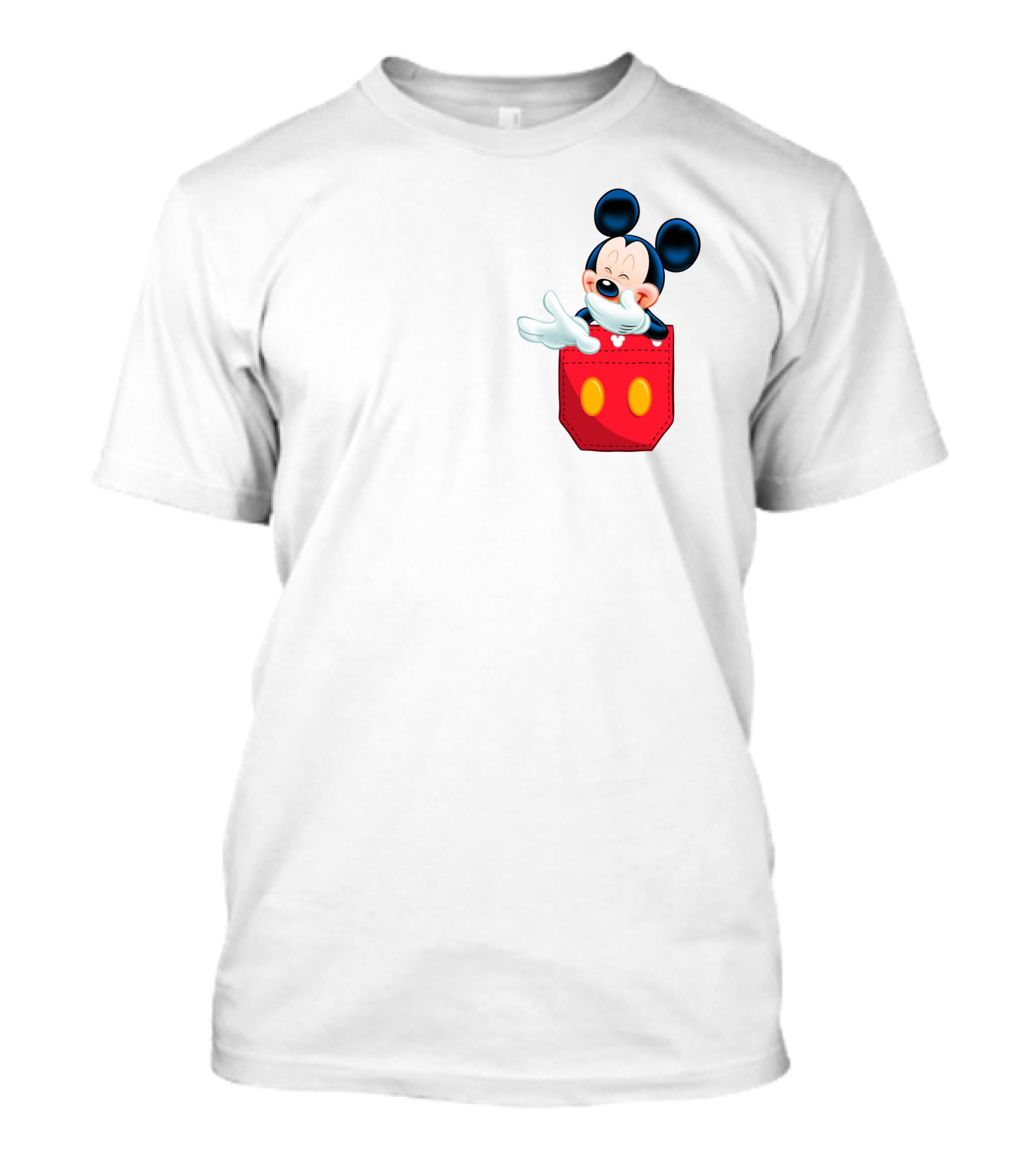 Mickey Mouse Red Pocket T-Shirt