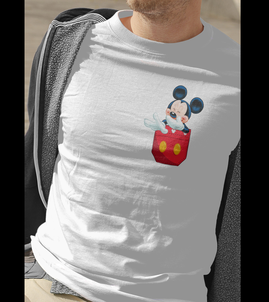 Mickey Mouse Red Pocket T-Shirt