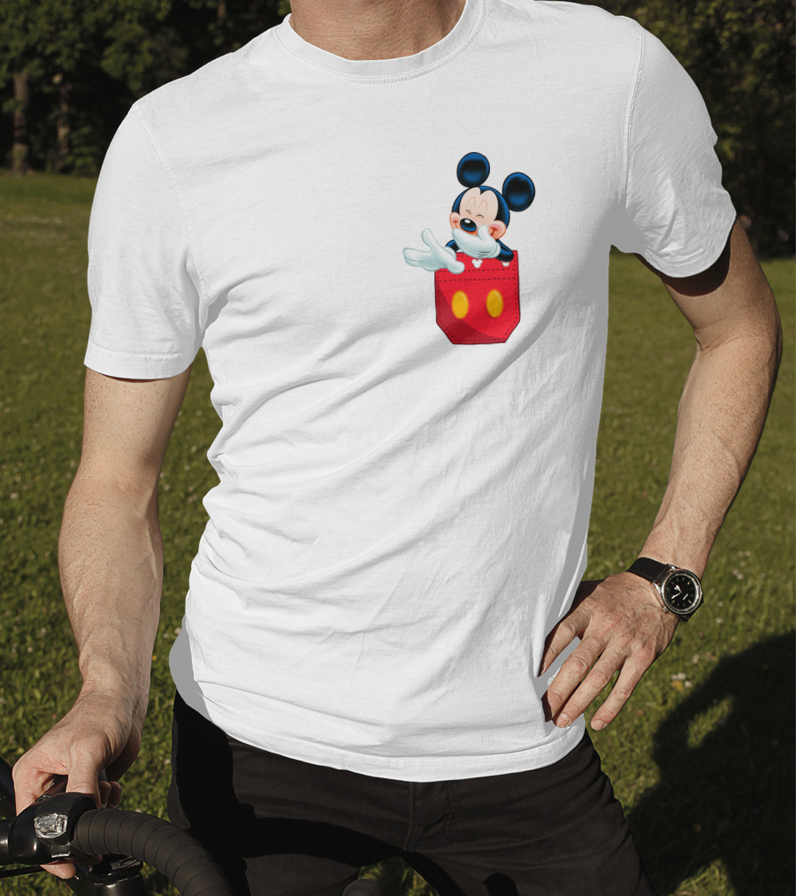 Mickey Mouse Red Pocket T-Shirt