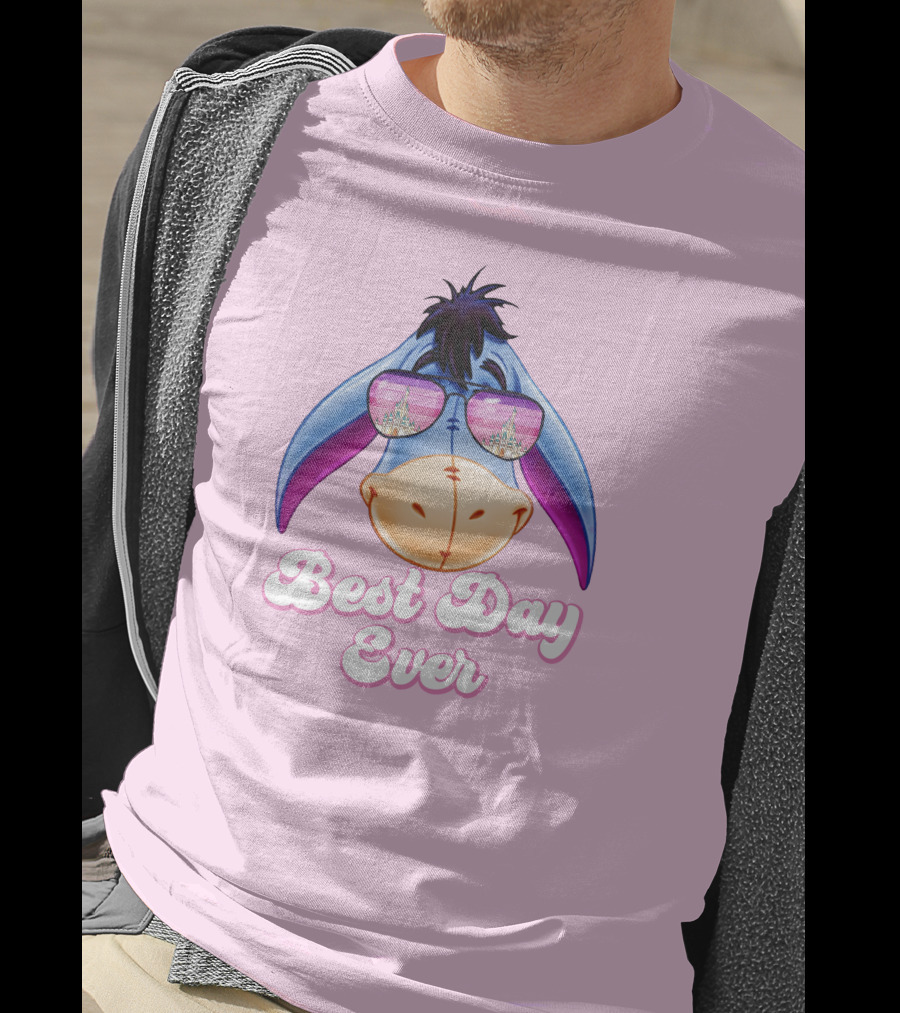 Best Day Ever Eeyore With Castle Sunglasses T-Shirt